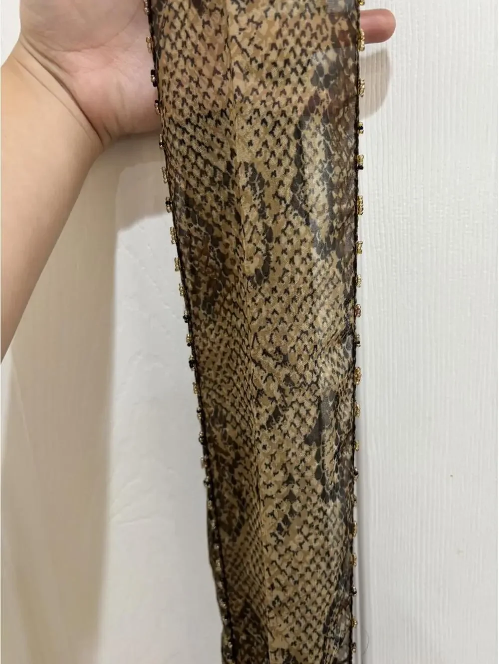 Y2k Snake print scarf